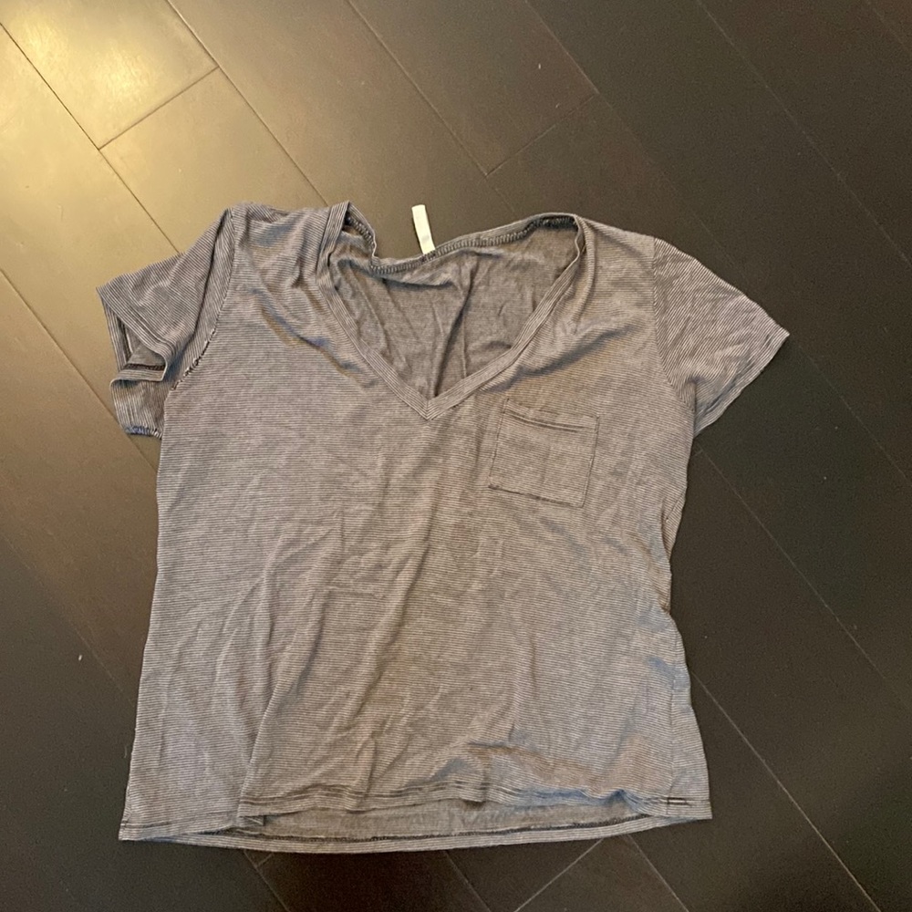Emma and Sam stripe t shirt v neck